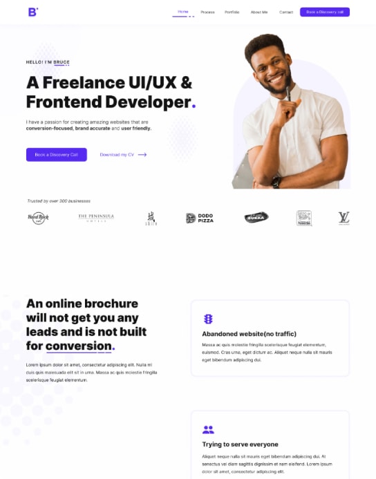 freelance template design page 1
