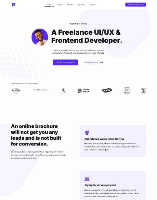 freelance template design page 2