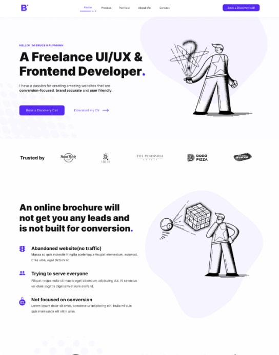freelance template design page 3